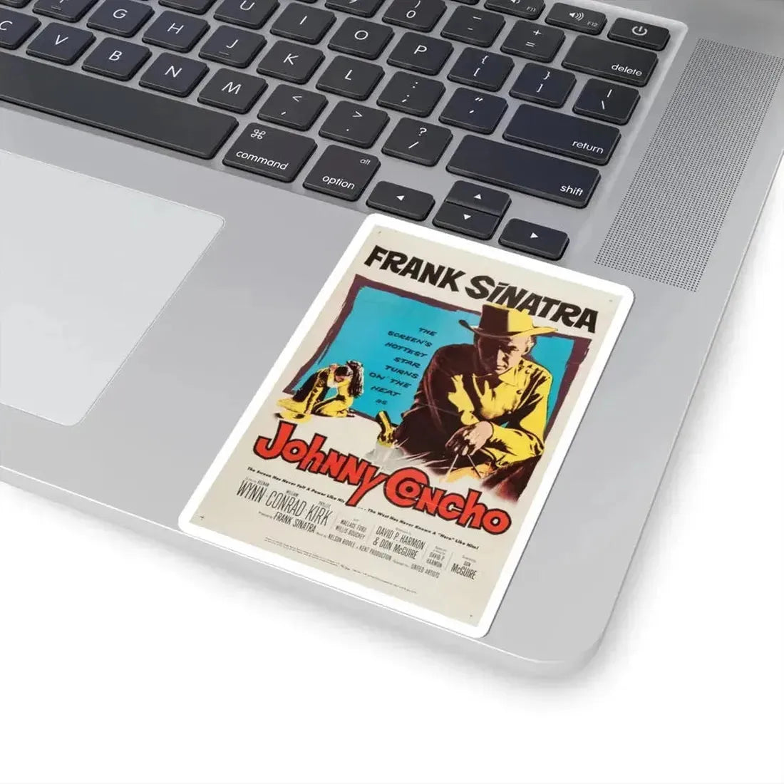 Johnny Concho 1956 Movie Poster - STICKER Vinyl Kiss-Cut Decal - The Sticker Space