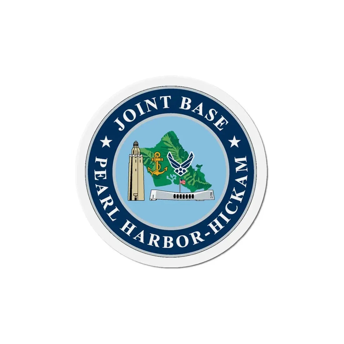 Joint Base Pearl Harbor Hickam (U.S. Navy) Refrigerator Magnet - The Sticker Space