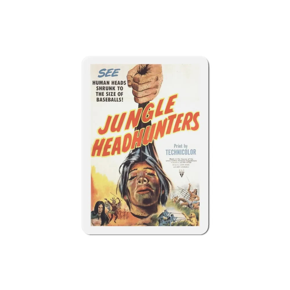 Jungle Headhunters 1951 Movie Poster Refrigerator Magnet - The Sticker Space