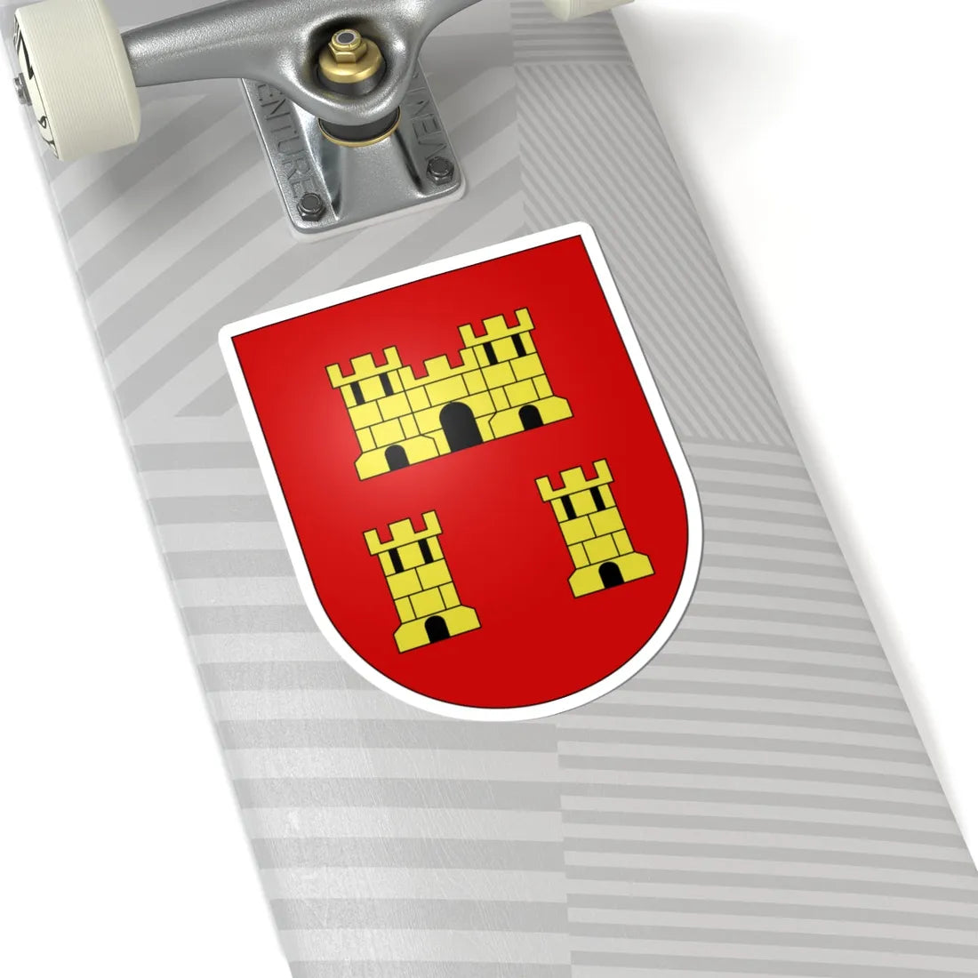 Jussy-coat of arms (Switzerland) (Coat of Arms) STICKER Vinyl Kiss-Cut Decal - The Sticker Space