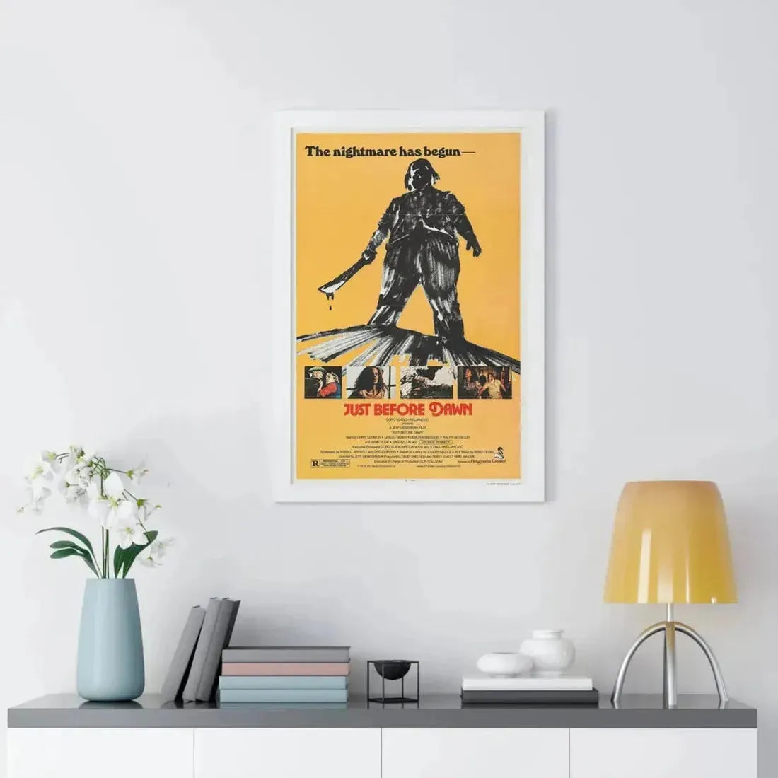 JUST BEFORE DAWN 1981 - Framed Movie Poster - The Sticker Space