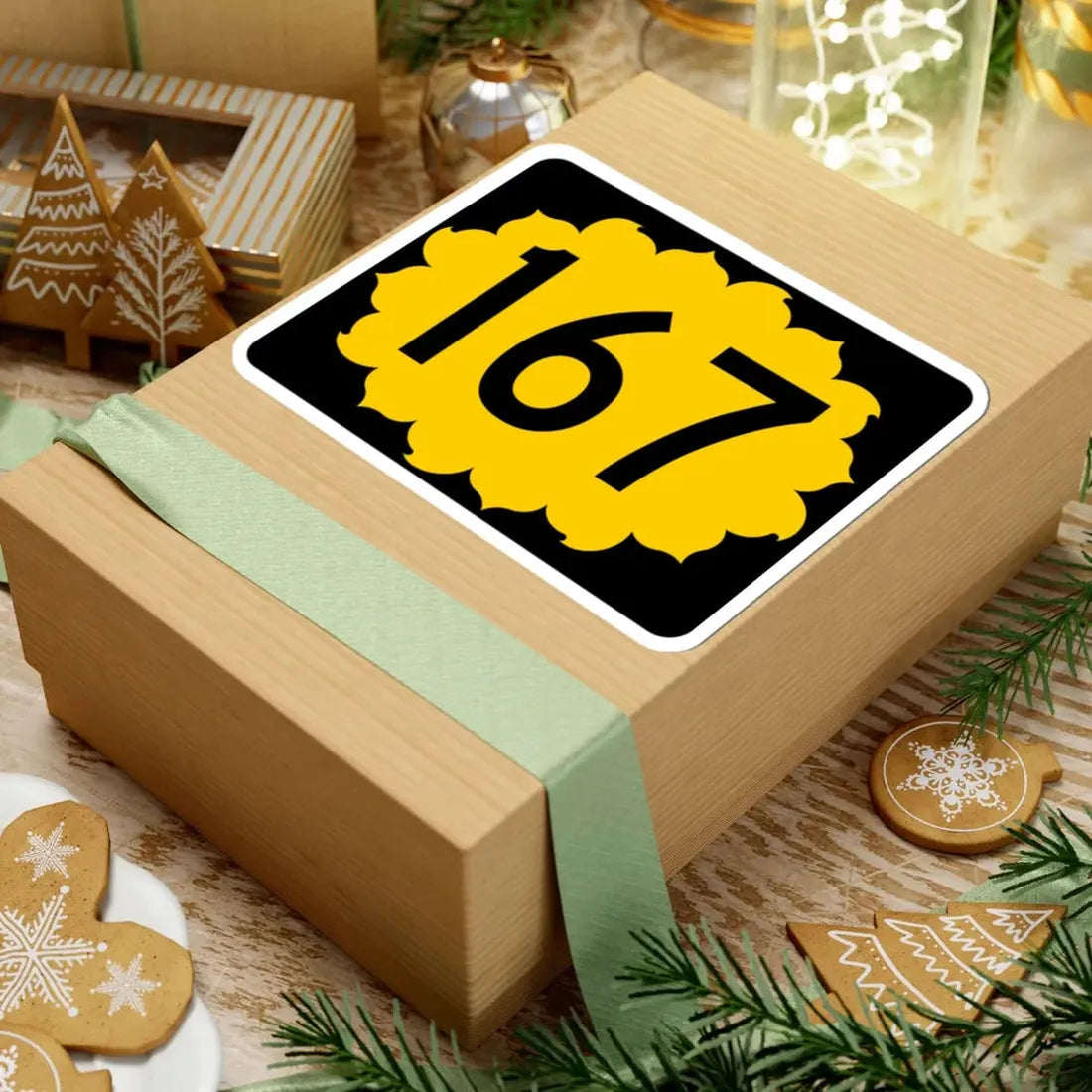 K-167 (Kansas) (Road Sign) STICKER Vinyl Kiss-Cut Decal - The Sticker Space