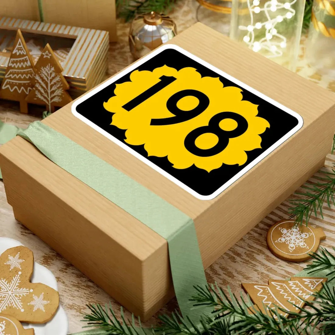 K-198 (Kansas) (Road Sign) STICKER Vinyl Kiss-Cut Decal - The Sticker Space