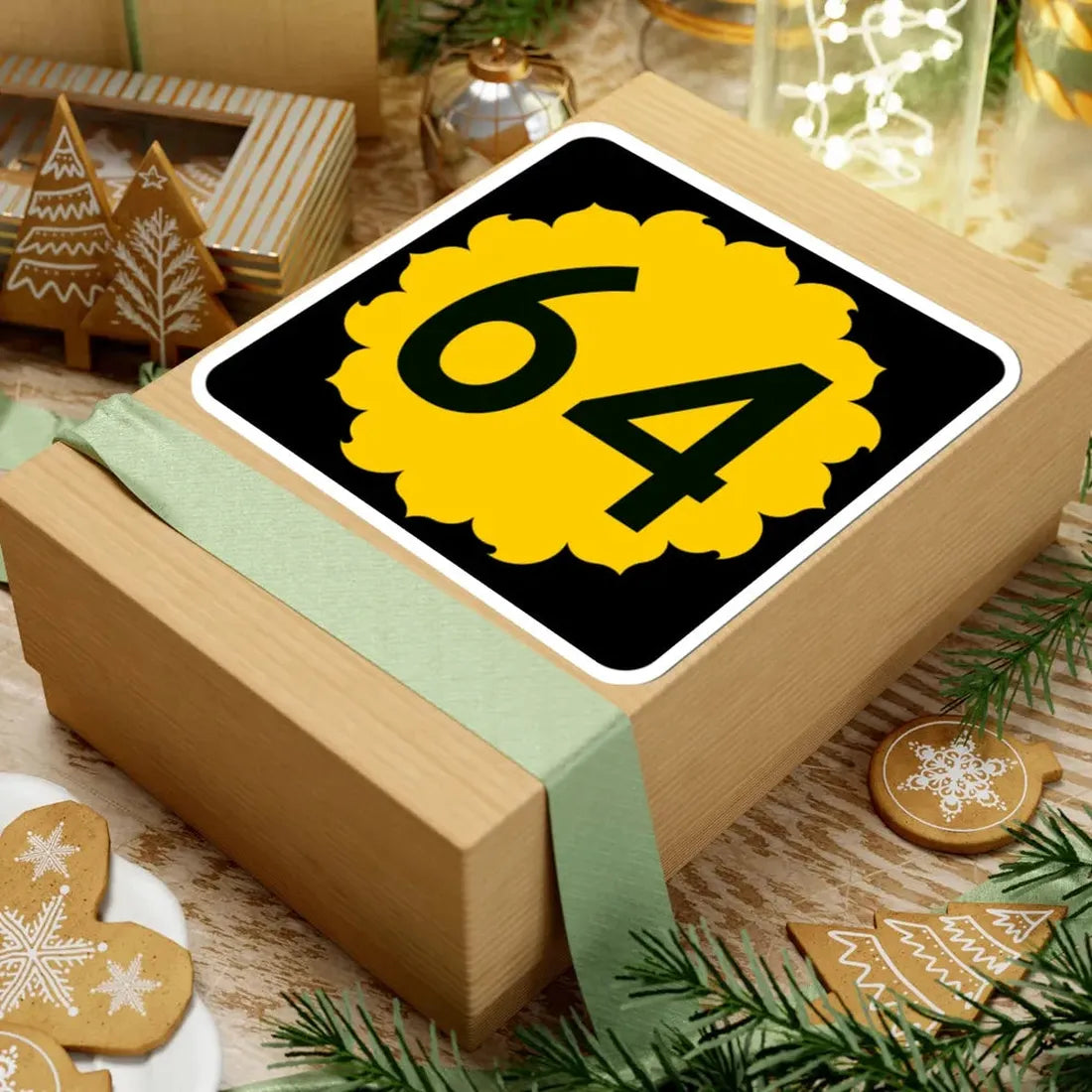 K-64 (Kansas) (Road Sign) STICKER Vinyl Kiss-Cut Decal - The Sticker Space