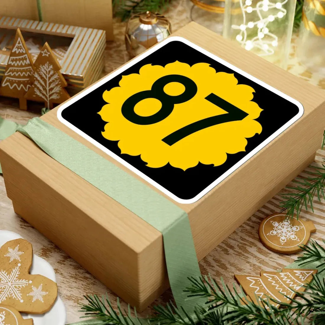 K-87 (Kansas) (Road Sign) STICKER Vinyl Kiss-Cut Decal - The Sticker Space