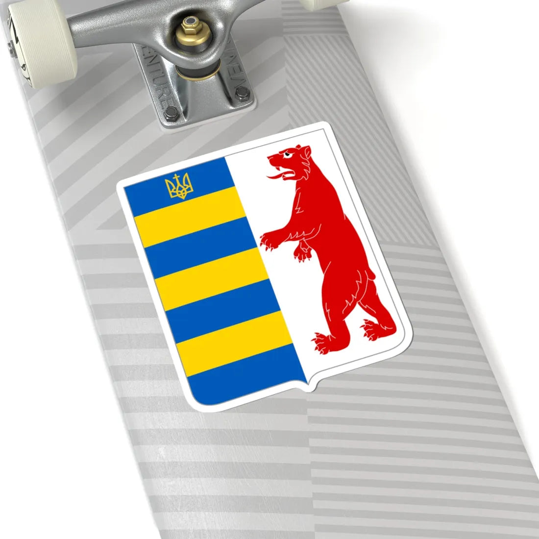 Karptska Ukraina COA (Ukraine) (Coat of Arms) STICKER Vinyl Kiss-Cut Decal - The Sticker Space