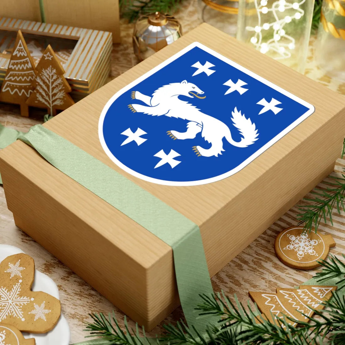 Keski-Pohjanmaa.vaakuna2 (Finland) (Coat of Arms) STICKER Vinyl Kiss-Cut Decal - The Sticker Space