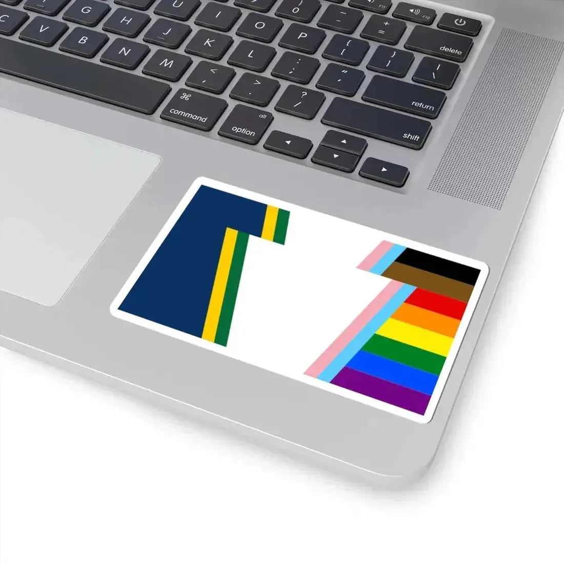 Keystone Flag Progress Pride Variant (United States) STICKER Vinyl Kiss-Cut Decal - The Sticker Space