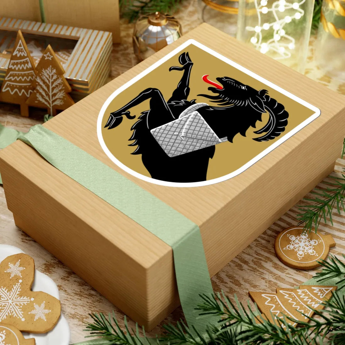 Kiikoinen.vaakuna (Finland) (Coat of Arms) STICKER Vinyl Kiss-Cut Decal - The Sticker Space