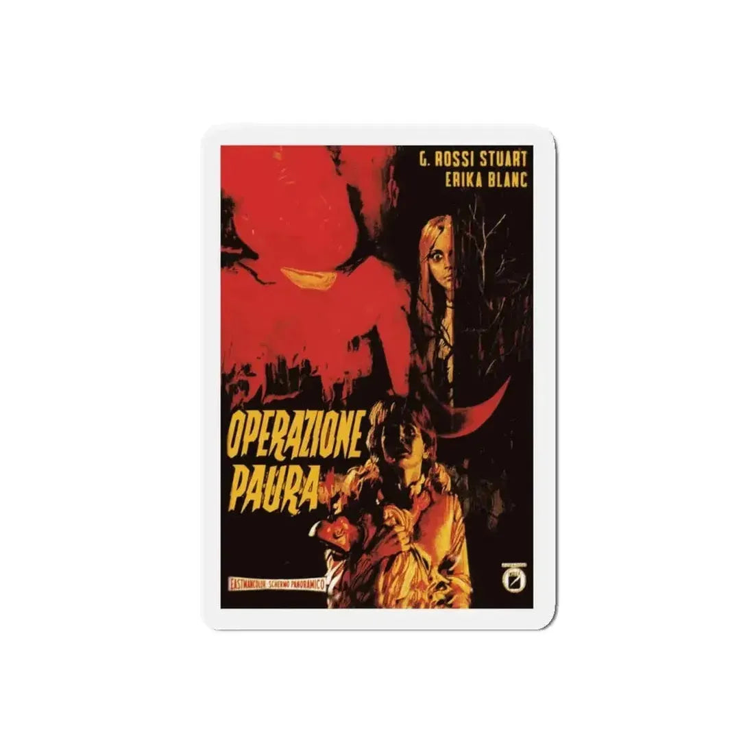 KILL BABY KILL (ITALIAN) 1966 Movie Poster - Refrigerator Magnet - The Sticker Space