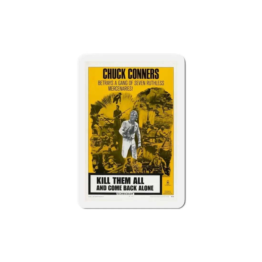 Kill Them All and Come Back Alone 1970 Movie Poster Refrigerator Magnet - The Sticker Space