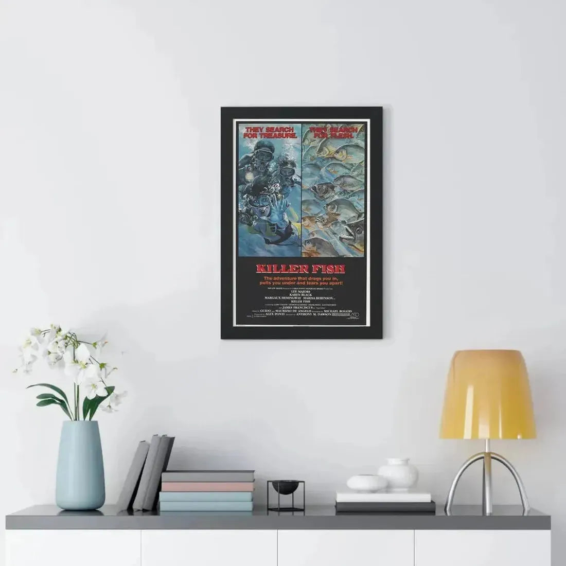 KILLER FISH 1979 - Framed Movie Poster - The Sticker Space