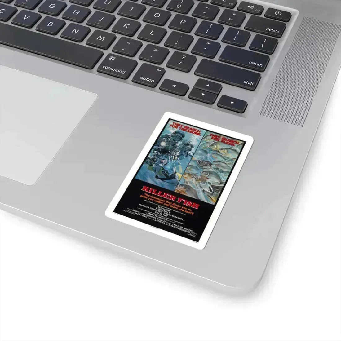 KILLER FISH 1979 Movie Poster - STICKER Vinyl Kiss-Cut Decal - The Sticker Space
