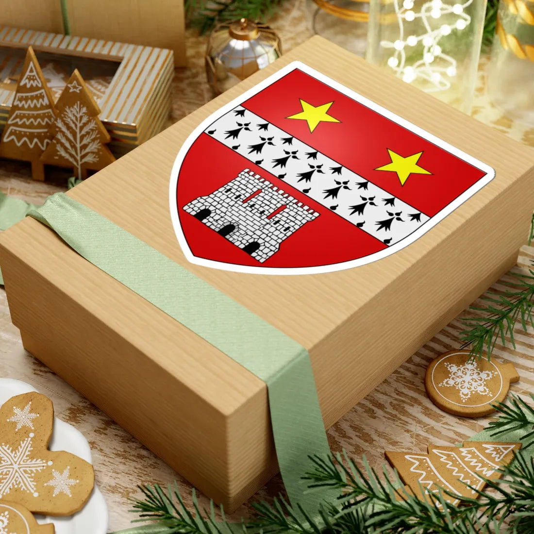 Kincaid of Kincaid arms (Scotland) (Coat of Arms) STICKER Vinyl Kiss-Cut Decal - The Sticker Space