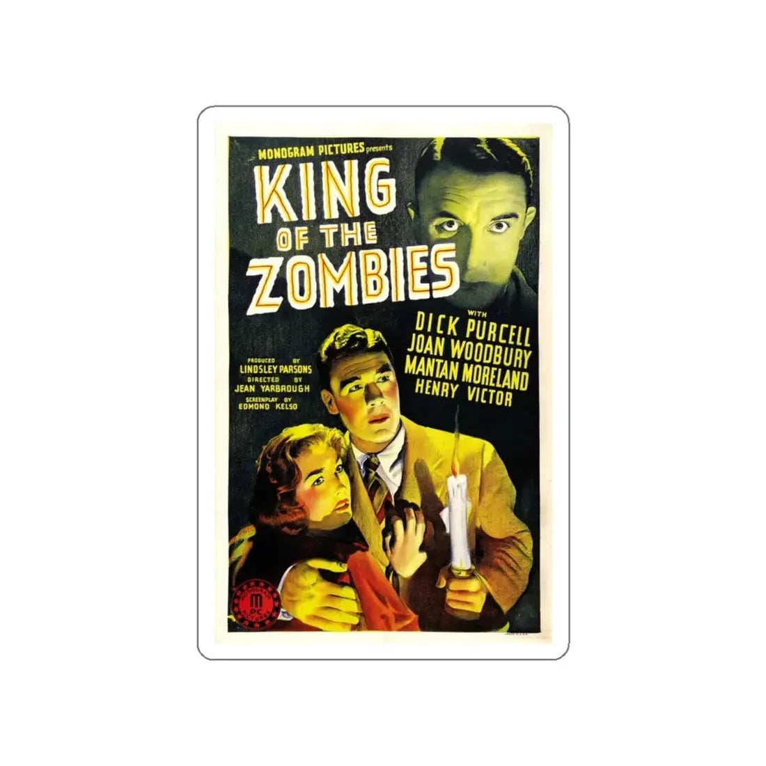 KING OF THE ZOMBIES 1941 Movie Poster STICKER Vinyl Die-Cut Decal - The Sticker Space