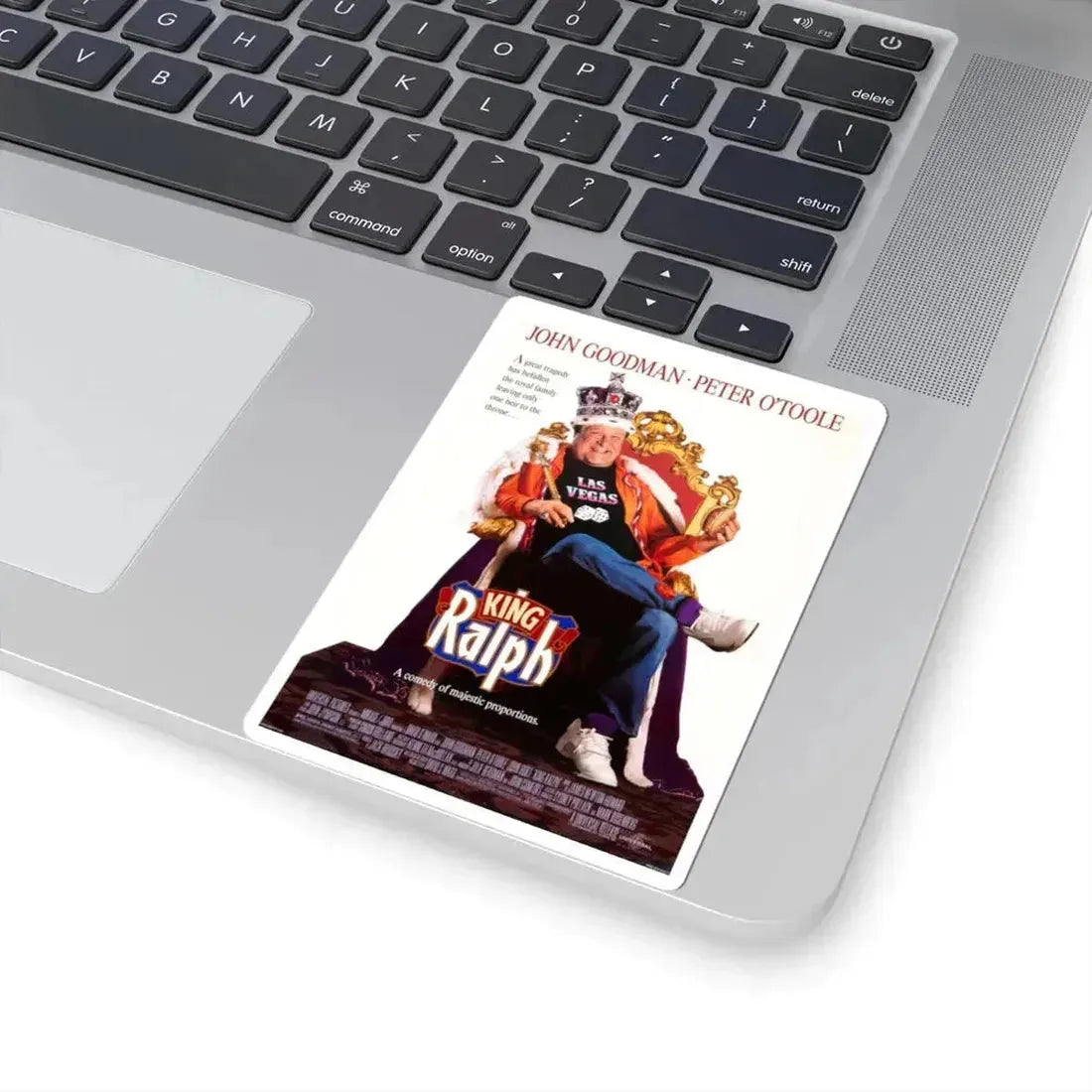 King Ralph 1991 Movie Poster - STICKER Vinyl Kiss-Cut Decal - The Sticker Space