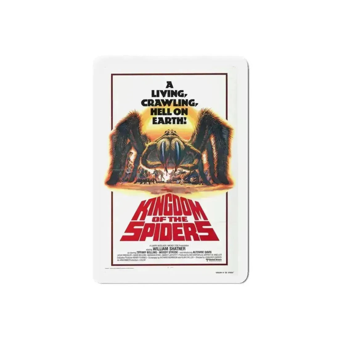 KINGDOM OF THE SPIDERS 1977 Movie Poster - Refrigerator Magnet - The Sticker Space