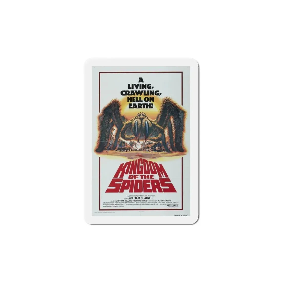 Kingdom of the Spiders 1977 Movie Poster Refrigerator Magnet - The Sticker Space