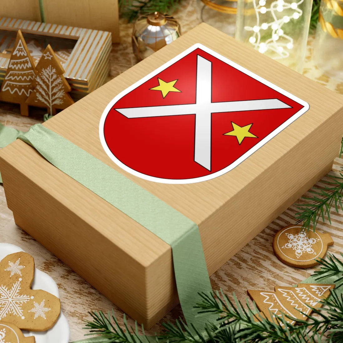 Kippel-coat of arms (Switzerland) (Coat of Arms) STICKER Vinyl Kiss-Cut Decal - The Sticker Space