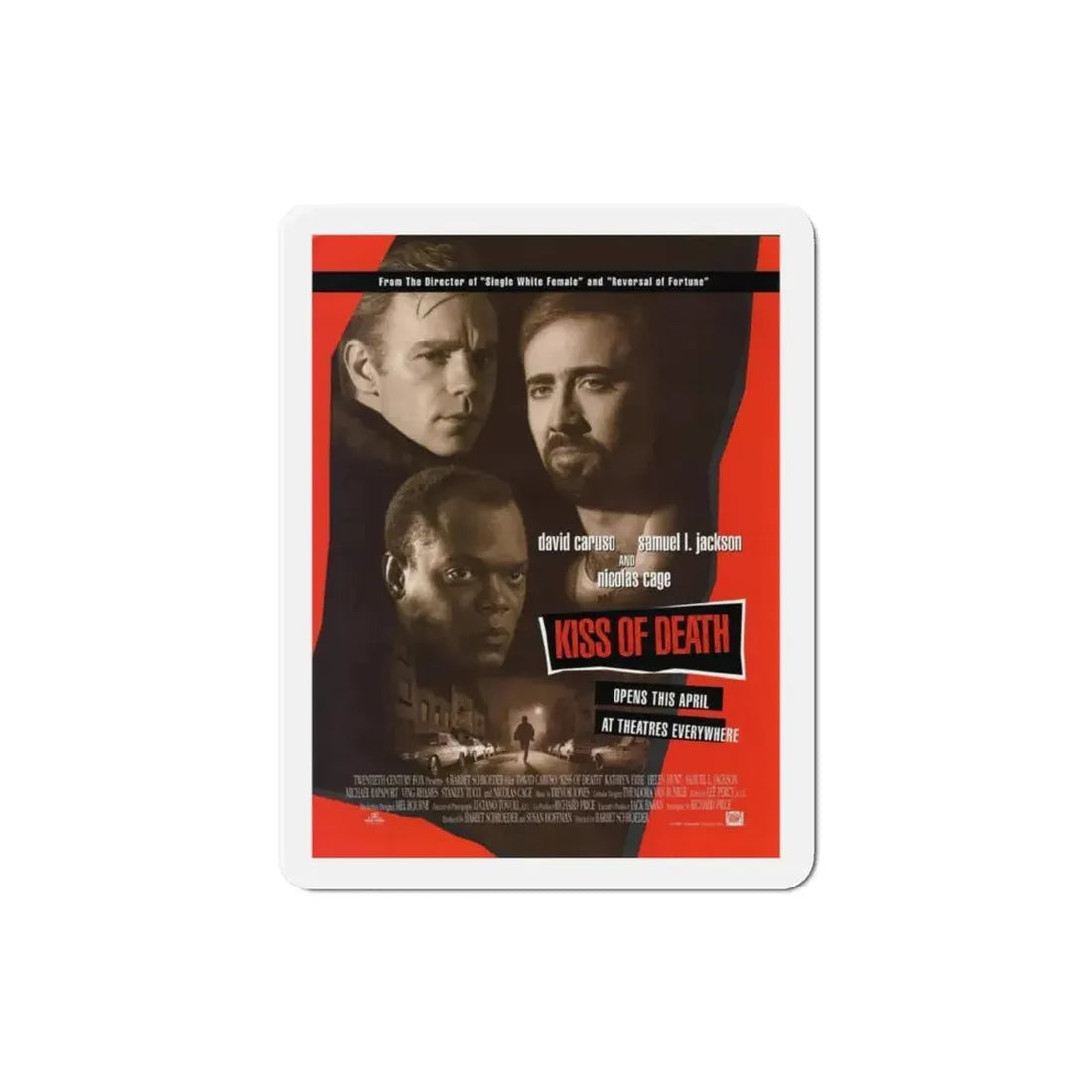 Kiss Of Death 1995 Movie Poster Refrigerator Magnet - The Sticker Space