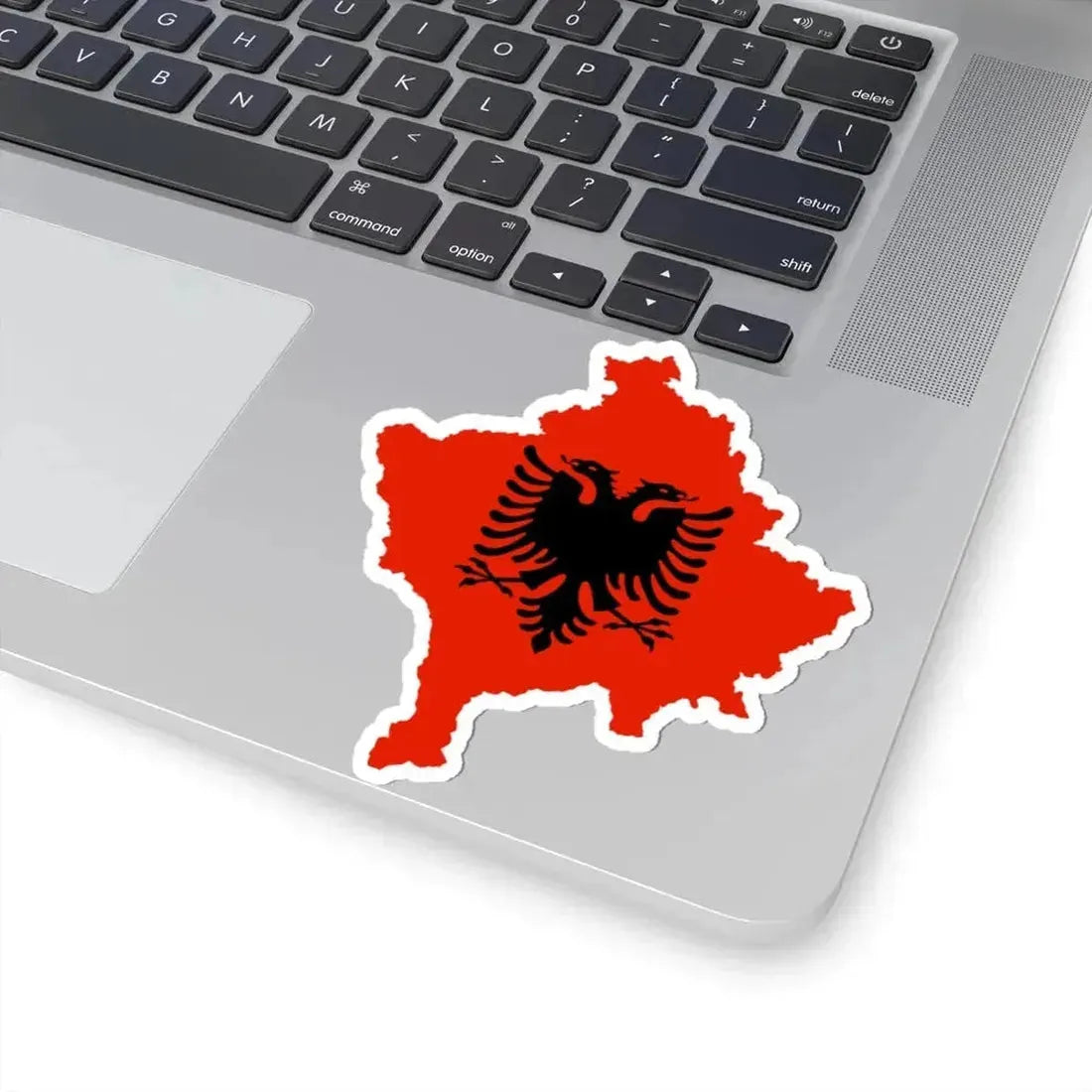 Kosovo with flag of Albania (Albania) STICKER Vinyl Kiss-Cut Decal - The Sticker Space