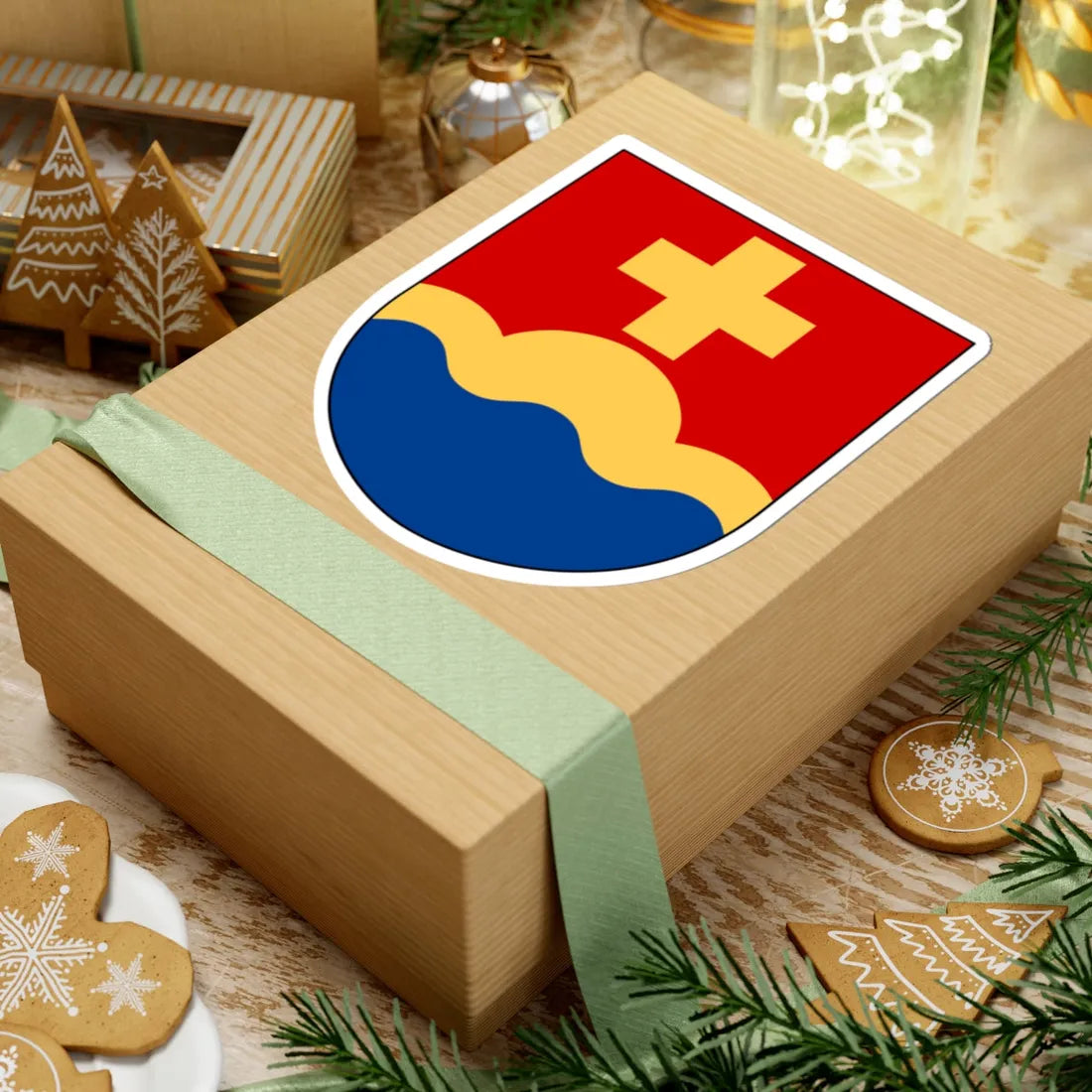 Kättilstad församling vapen (Sweden) (Coat of Arms) STICKER Vinyl Kiss-Cut Decal - The Sticker Space