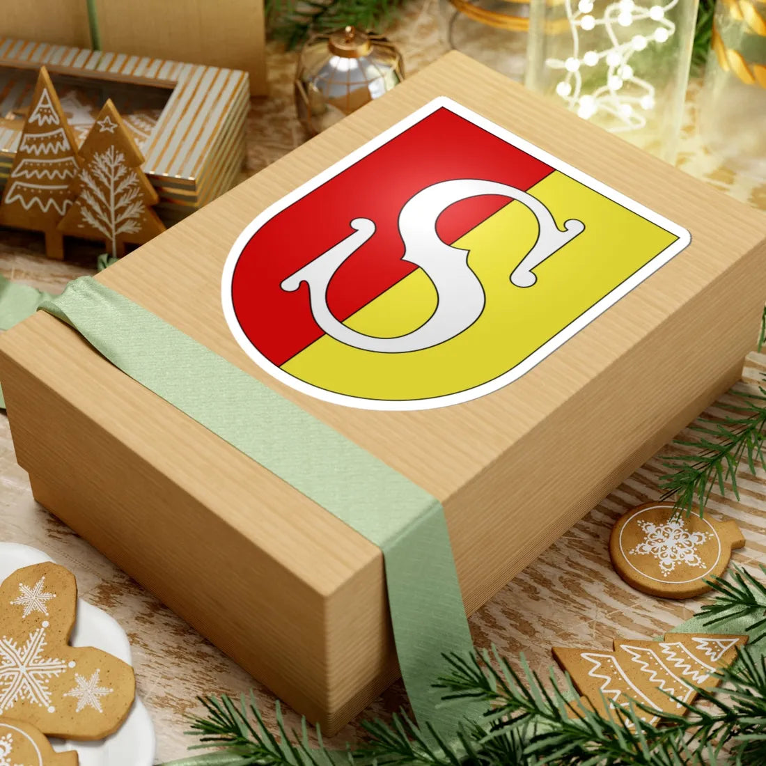 La Sarraz-coat of arms (Switzerland) (Coat of Arms) STICKER Vinyl Kiss-Cut Decal - The Sticker Space