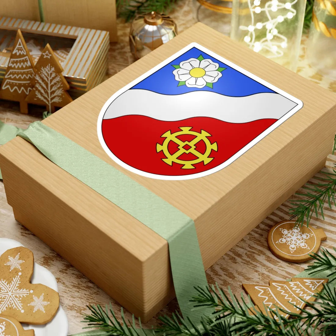 La Sonnaz-coat of arms (Switzerland) (Coat of Arms) STICKER Vinyl Kiss-Cut Decal - The Sticker Space