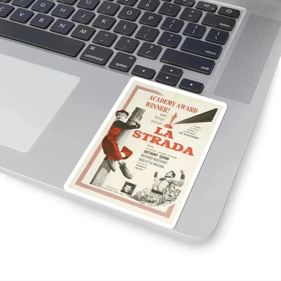 La Strada 1954 Movie Poster - STICKER Vinyl Kiss-Cut Decal - The Sticker Space