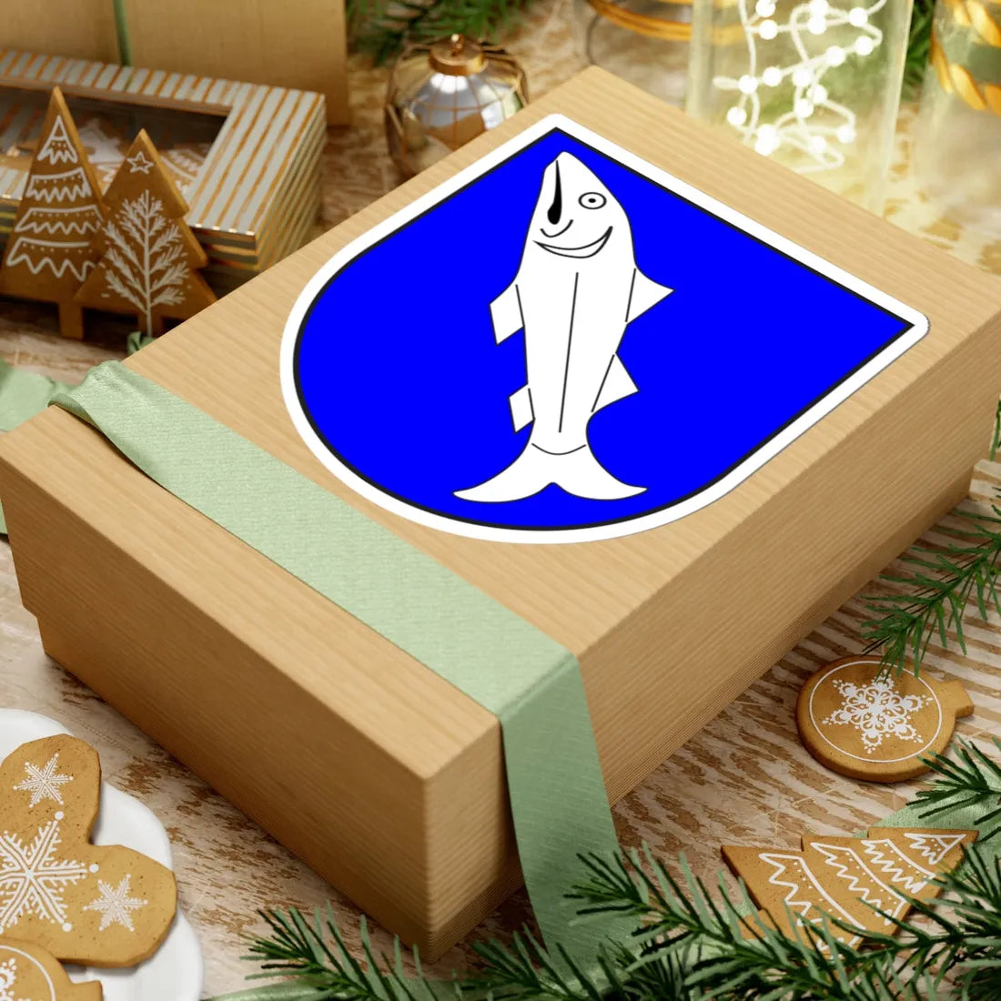 Laax wappen (Switzerland) (Coat of Arms) STICKER Vinyl Kiss-Cut Decal - The Sticker Space