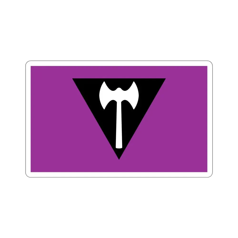 Labrys Lesbian Pride Flag STICKER Vinyl Die-Cut Decal 6 Inch - The Sticker Space