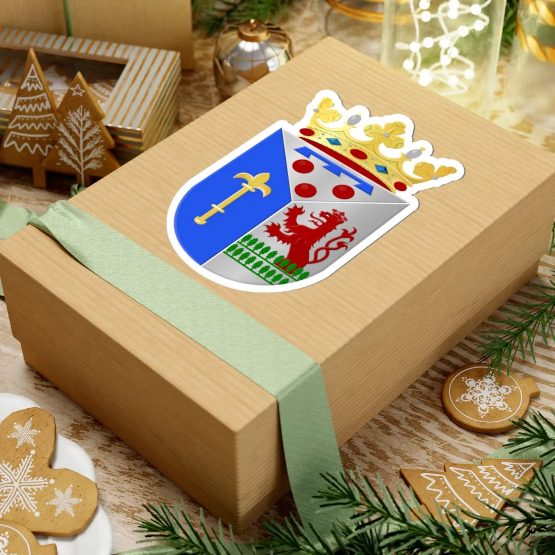 Landgraaf wapen (Netherlands) (Coat of Arms) STICKER Vinyl Kiss-Cut Decal - The Sticker Space