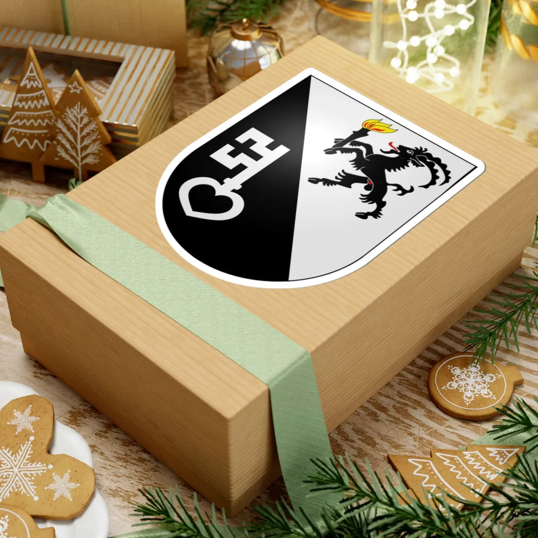 Landquart-coat of arms (Switzerland) (Coat of Arms) STICKER Vinyl Kiss-Cut Decal - The Sticker Space