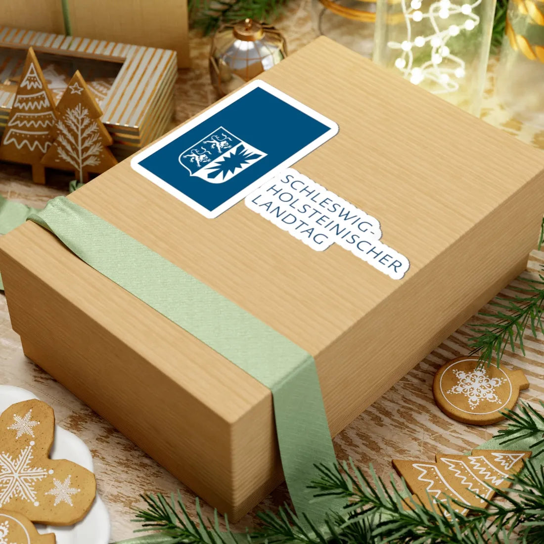 Landtag SH Logo (Denmark) (Coat of Arms) STICKER Vinyl Kiss-Cut Decal - The Sticker Space