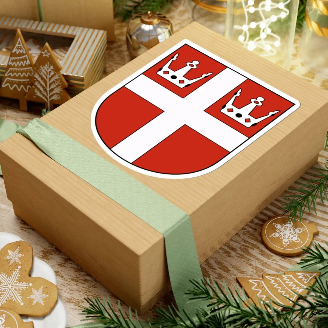 Langrickenbach-blazon (Switzerland) (Coat of Arms) STICKER Vinyl Kiss-Cut Decal - The Sticker Space