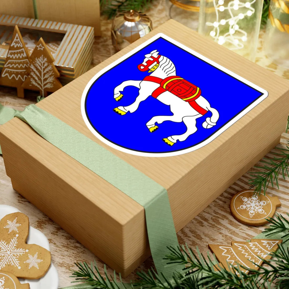 Lantsch Lenz wappen (Switzerland) (Coat of Arms) STICKER Vinyl Kiss-Cut Decal - The Sticker Space