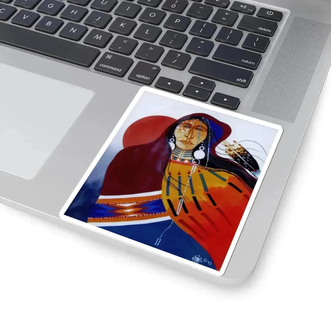 Larry Hood - Hooded Medicine (Native Americans in Art) STICKER Vinyl Die-Cut Decal - The Sticker Space