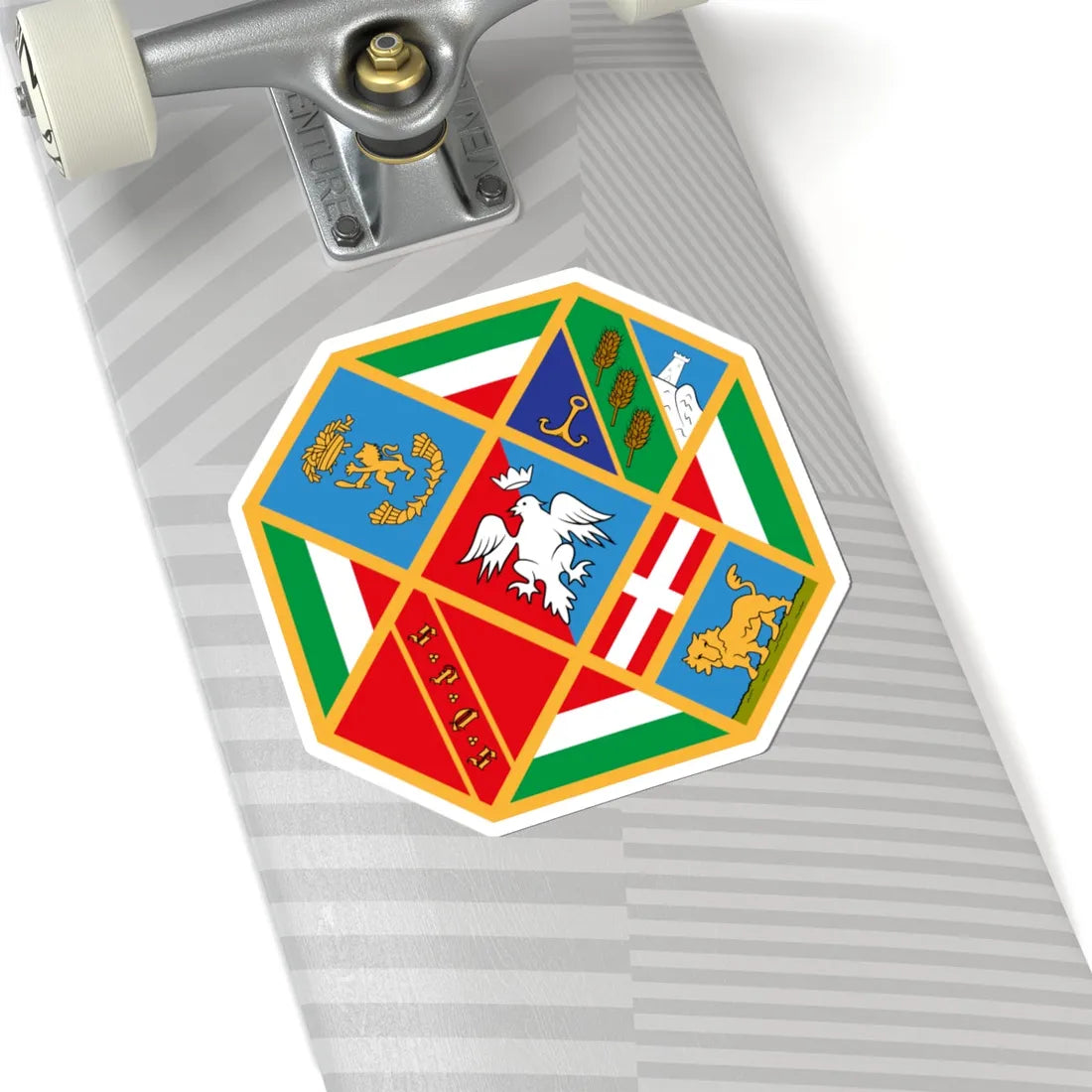 Lazio Coat of Arms (Italy) (Coat of Arms) STICKER Vinyl Kiss-Cut Decal - The Sticker Space