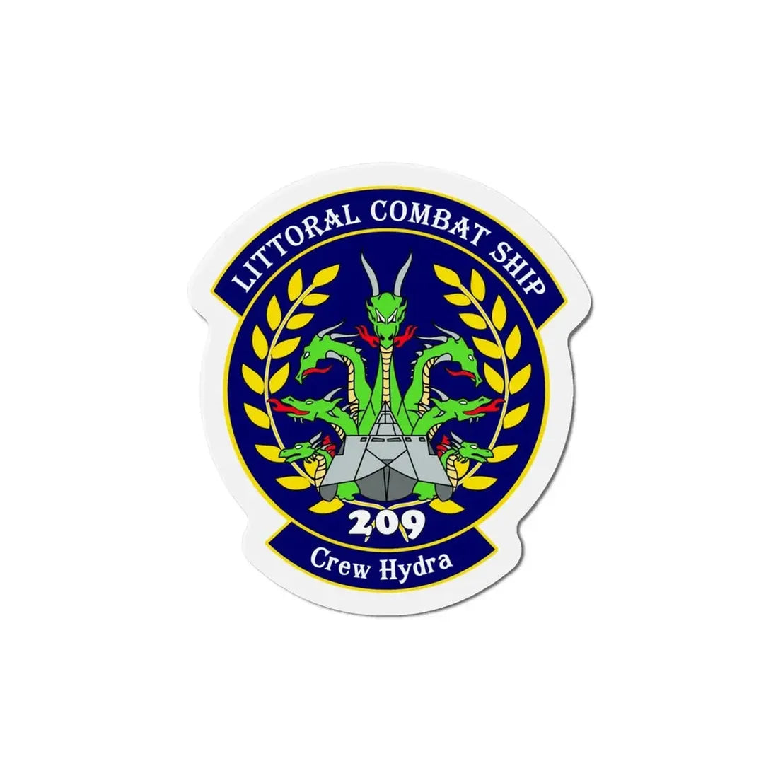 LCS Littoral Combat Ship Crew Hydra (U.S. Navy) Refrigerator Magnet - The Sticker Space