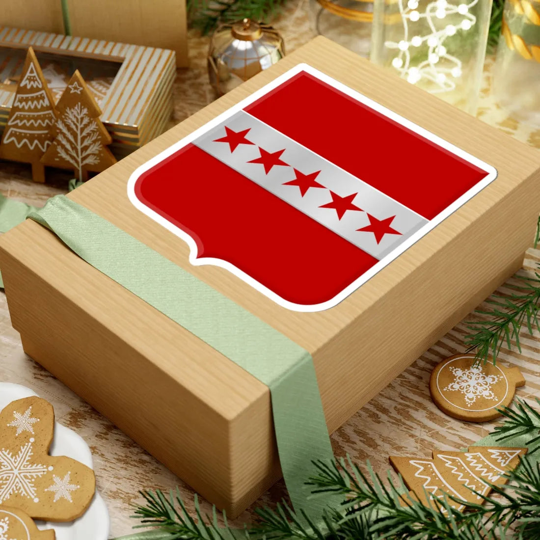 Les Bons Villers wapen (Belgium) (Coat of Arms) STICKER Vinyl Kiss-Cut Decal - The Sticker Space