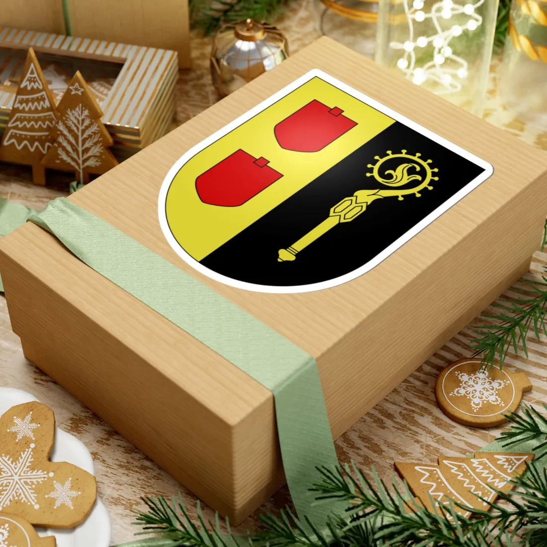 Les Thioleyres-coat of arms (Switzerland) (Coat of Arms) STICKER Vinyl Kiss-Cut Decal - The Sticker Space