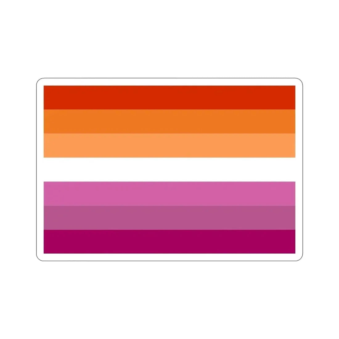 Lesbian Pride Flag v2 STICKER Vinyl Die-Cut Decal - The Sticker Space