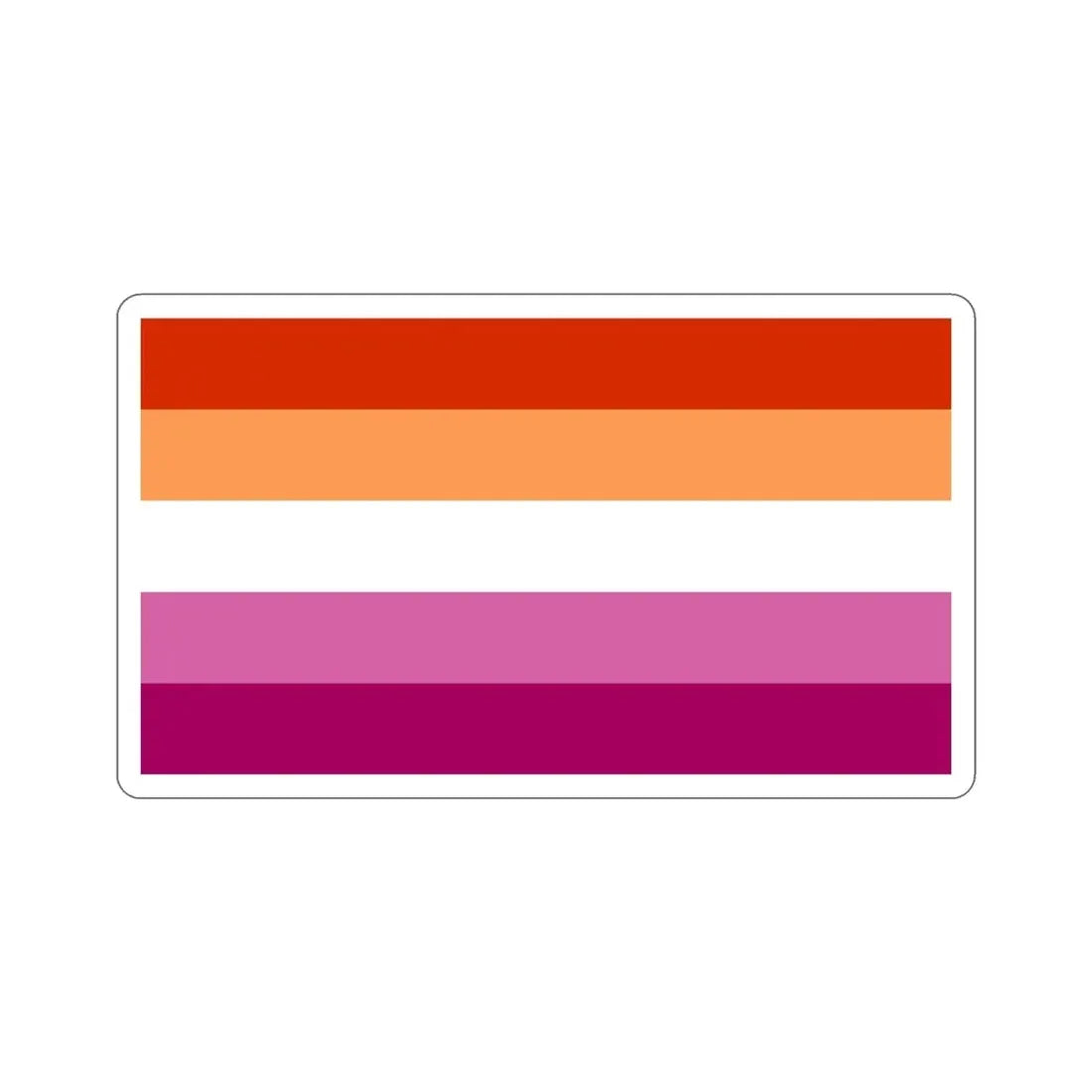 Lesbian Pride Flag v3 STICKER Vinyl Die-Cut Decal - The Sticker Space