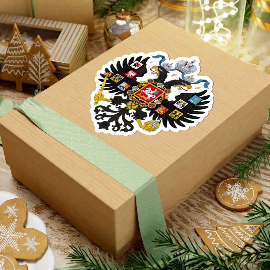 Lesser coat of arms of the Russian Empire (Russia) (Coat of Arms) STICKER Vinyl Kiss-Cut Decal - The Sticker Space