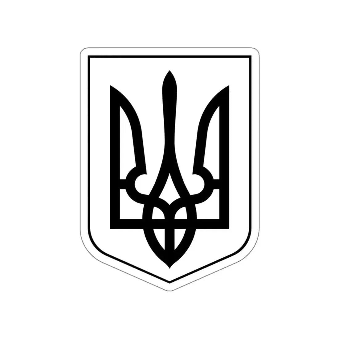 Lesser Coat of Arms of Ukraine 2 STICKER Vinyl Die-Cut Decal - The Sticker Space