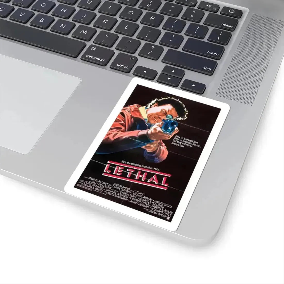 LETHAL 1985 Movie Poster - STICKER Vinyl Kiss-Cut Decal - The Sticker Space