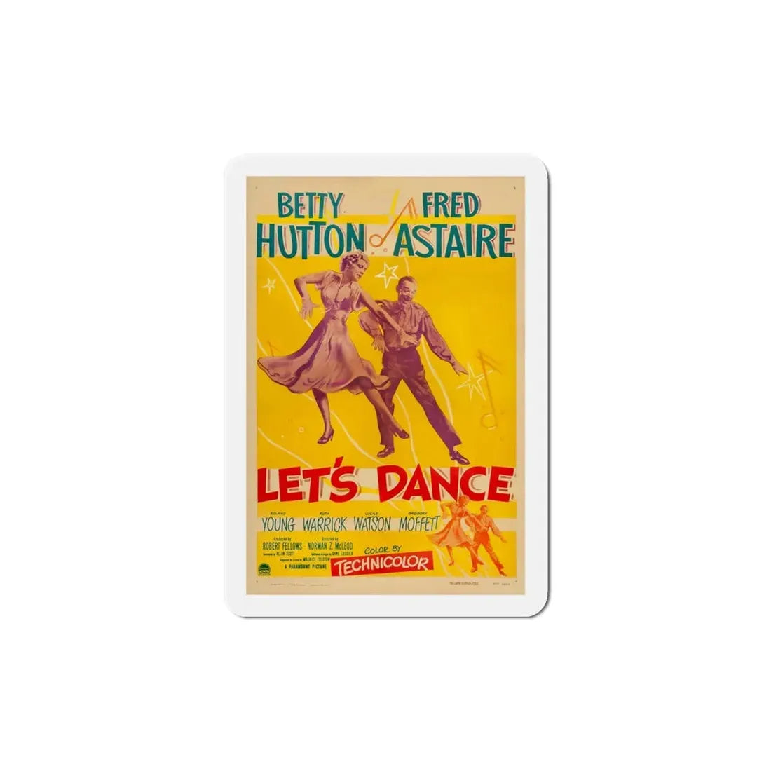 Lets Dance 1950 Movie Poster Refrigerator Magnet - The Sticker Space