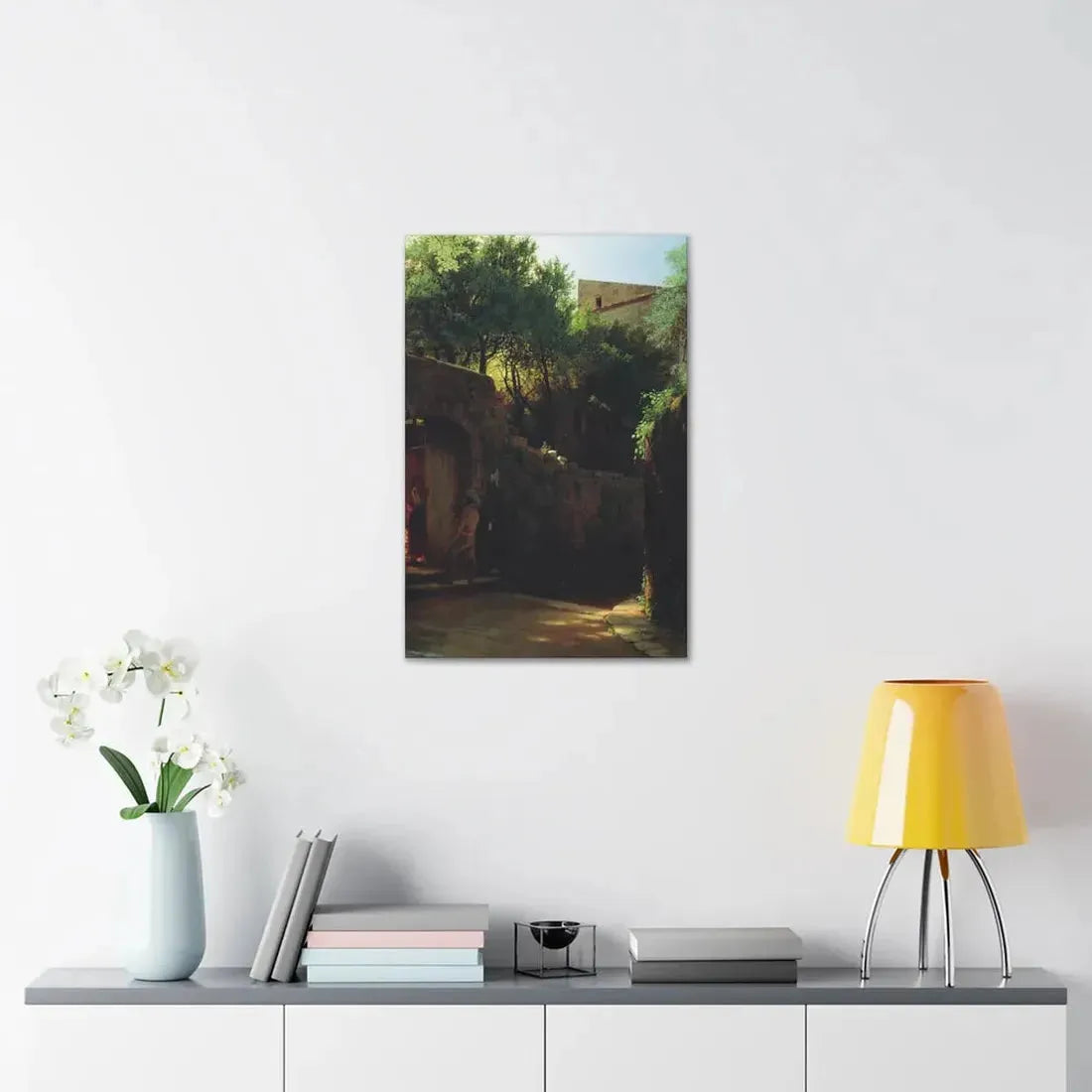 Lev Lagorio (1827-1905) Meio-dia Italiano 1856 - Canvas Wall Art - The Sticker Space