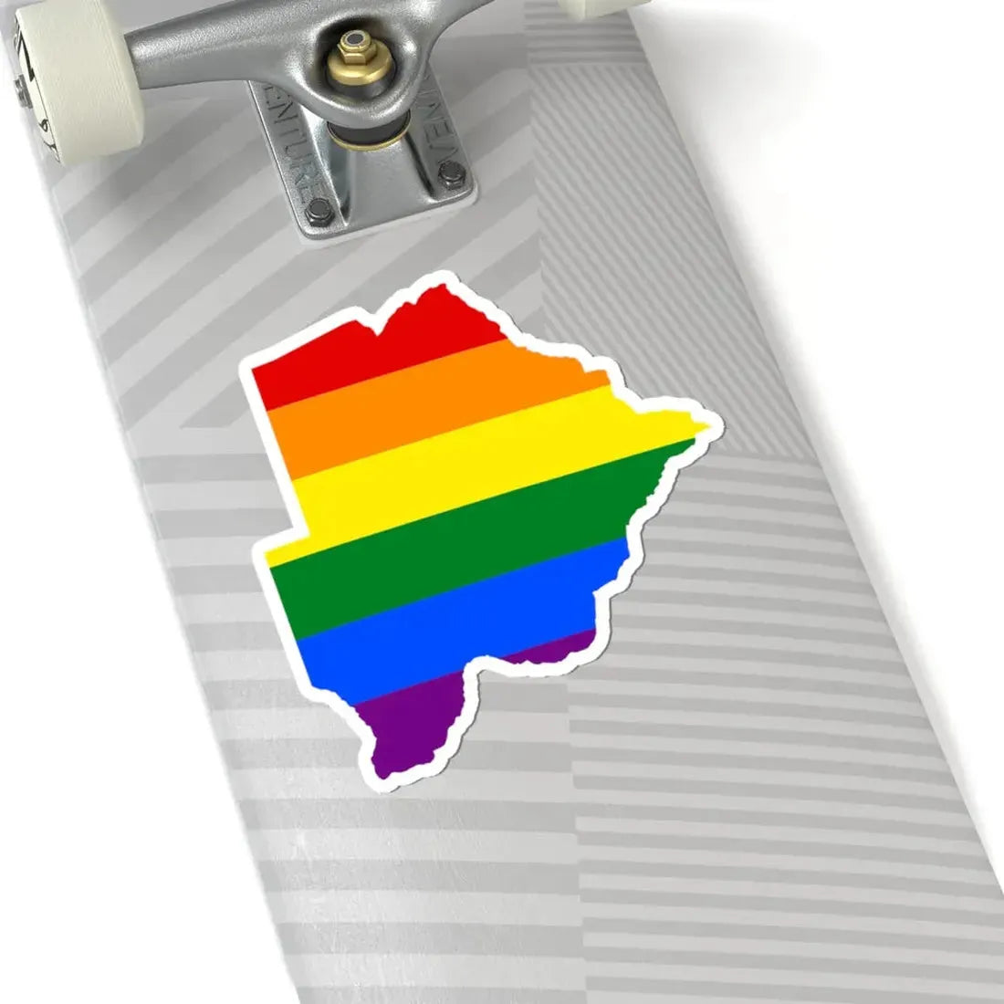 LGBT flag map of Botswana (Botswana) STICKER Vinyl Kiss-Cut Decal - The Sticker Space