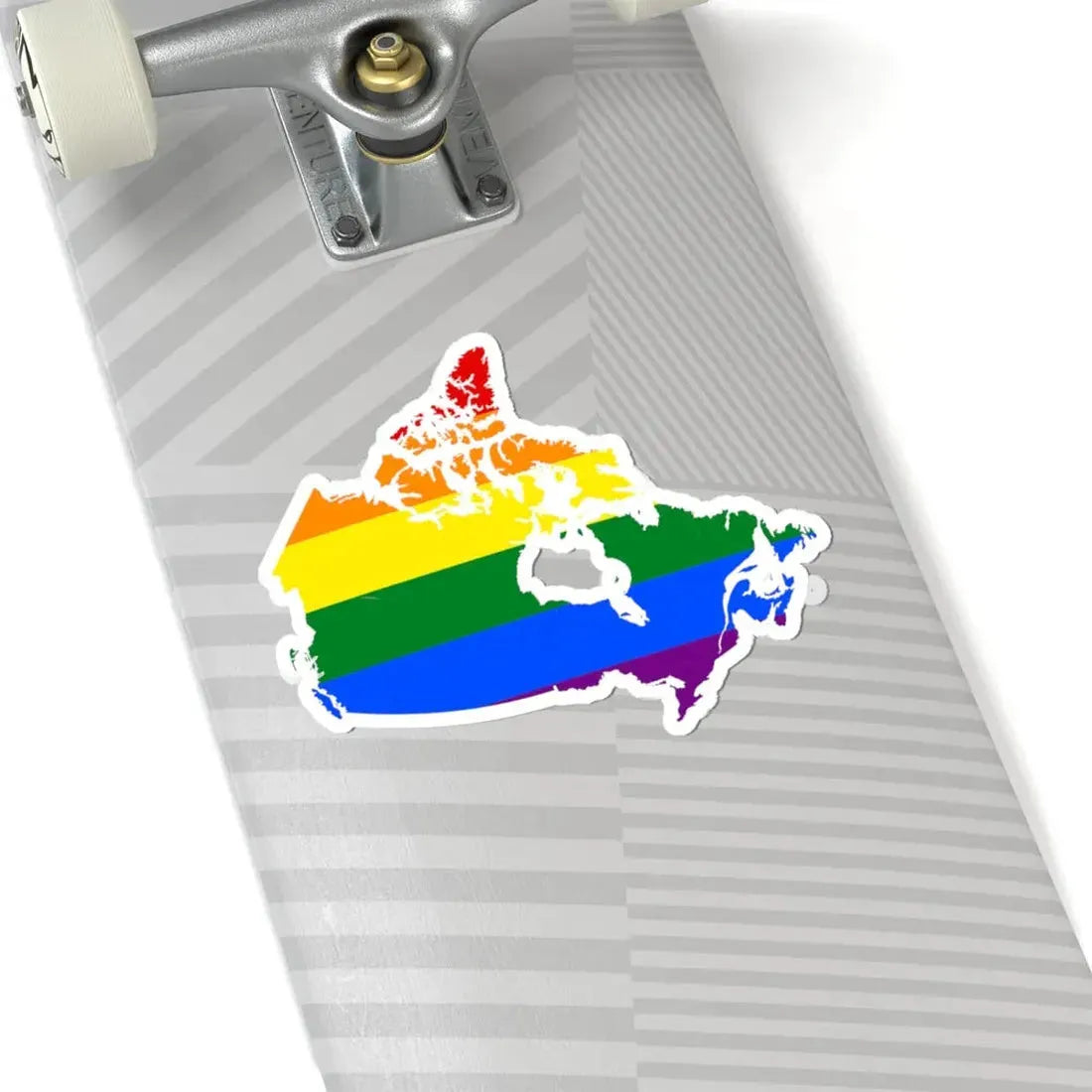 LGBT flag map of Canada (Canada) STICKER Vinyl Kiss-Cut Decal - The Sticker Space